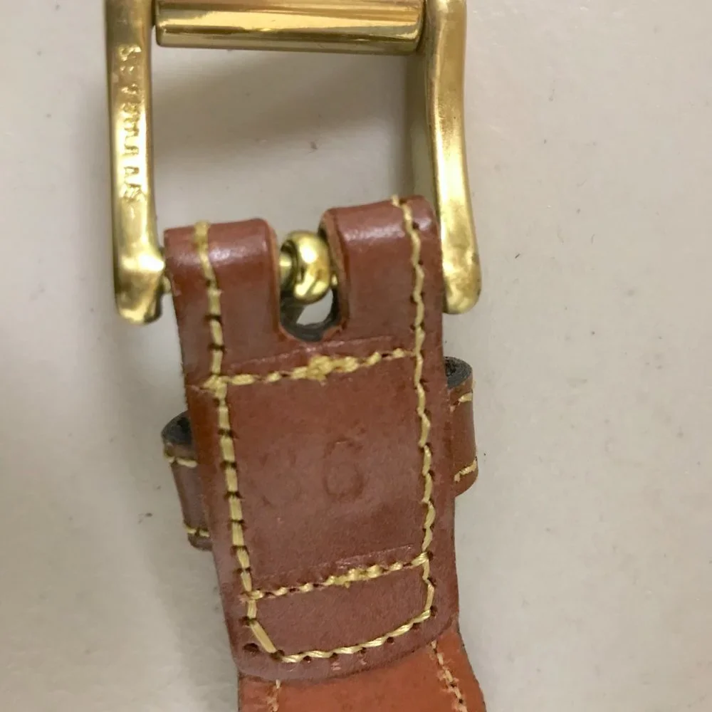 Leather Man Essex leather canvas flag belt 36